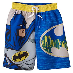 Boys 4-7 DC Comics Batman Gotham City Swim Trunks