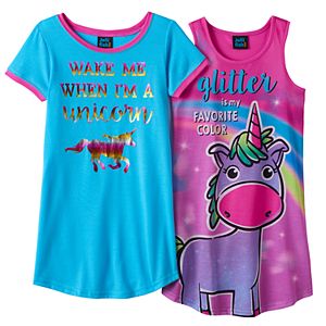 Girls 4-16 Jelli Fish Nightgown Pajama Set