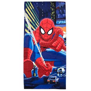 Marvel Comics Spider-Man Night City Printed Beach Towel