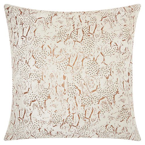 Mina Victory Lumin Beaded Animal Print Throw Pillow