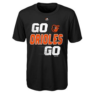 Boys 8-20 Majestic Baltimore Orioles Double Header Cool Base Tee