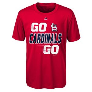 Boys 8-20 Majestic St. Louis Cardinals Double Header Cool Base Tee