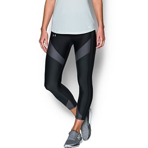 Women's Under Armour HeatGear Color Block Ankle Crop Leggings
