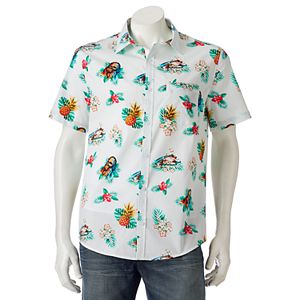 Men's Star Wars Chewbecca Tropical Button-Down Shirt