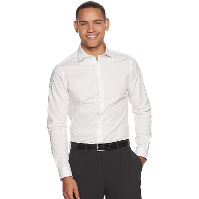 kohls white dress shirt Premier Flex Kohls White Dress Shirt Men's 9® Premier Flex Extra-Slim Fit  Flex Collar Dress Shirt