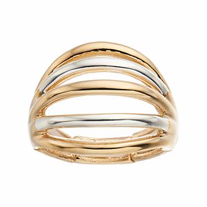 Jennifer Lopez Two Tone Multi Row Stretch Ring