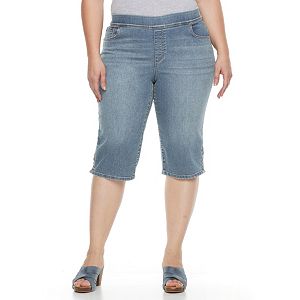 Plus Size Gloria Vanderbilt Avery Skimmer Capris