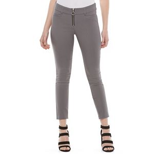 Juniors' Candie's® Audrey Gray Zip-Front Pants