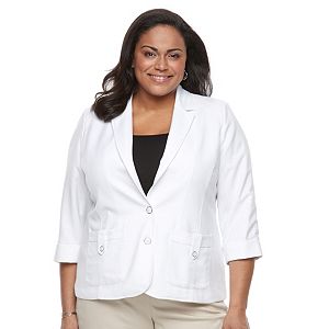 Plus Size Napa Valley Cuffed Blazer