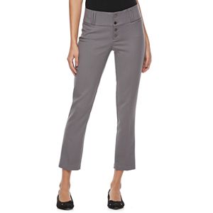 Juniors' Candie's® Button Front Crop Pants