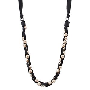 Simply Vera Vera Wang Simulated Pearl Ribbon Long Necklace