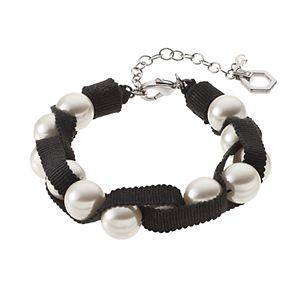 Simply Vera Vera Wang Simulated Pearl Ribbon Bracelet
