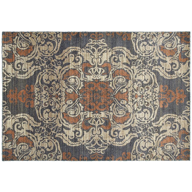 StyleHaven Portia Overscale Medallion Rug, Brown, 6.5X9.5 Ft