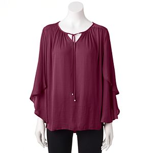 Women's Jennifer Lopez Angel Sleeve Peasant Top