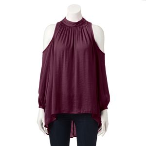 Women's Jennifer Lopez Cold Shoulder High-Low Top