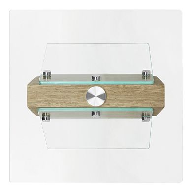 Safavieh Modern Industrial Glass End Table