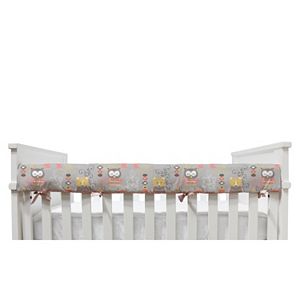 Lolli Living Pink Oasis Front Crib Rail Cover