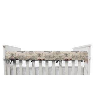 Lolli Living Aeroplanes Crib Railing Cover