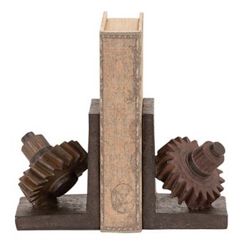 Industrial Gear Bookends 2 pc Set