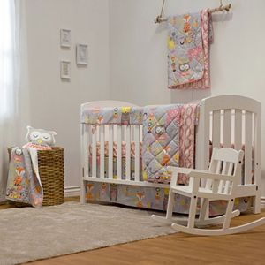 Lolli Living Enchanted Garden 4-Piece Crib Bedding Set