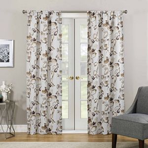 eclipse Paige Floral Thermaweave Room Darkening Window Curtain