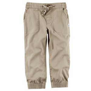 Boys 4-8 Carter's Gray Twill Utility Jogger Pants