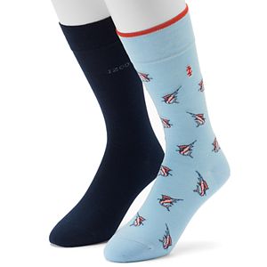 Men's IZOD Marlin & Solid Crew Socks
