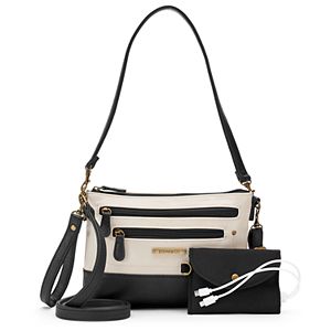 Stone & Co. Plugged In Smartphone Charging Leather Convertible Crossbody Bag