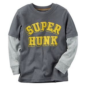 Baby Boy Carter's Mock-Layered Long Sleeve Graphic Tee