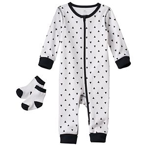 Baby Boppy Triangle Coverall & Socks Set