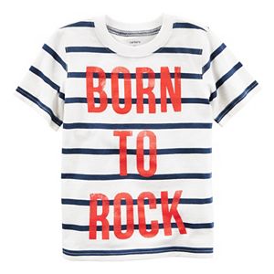 Baby Boy Carter's Text Striped Graphic Tee
