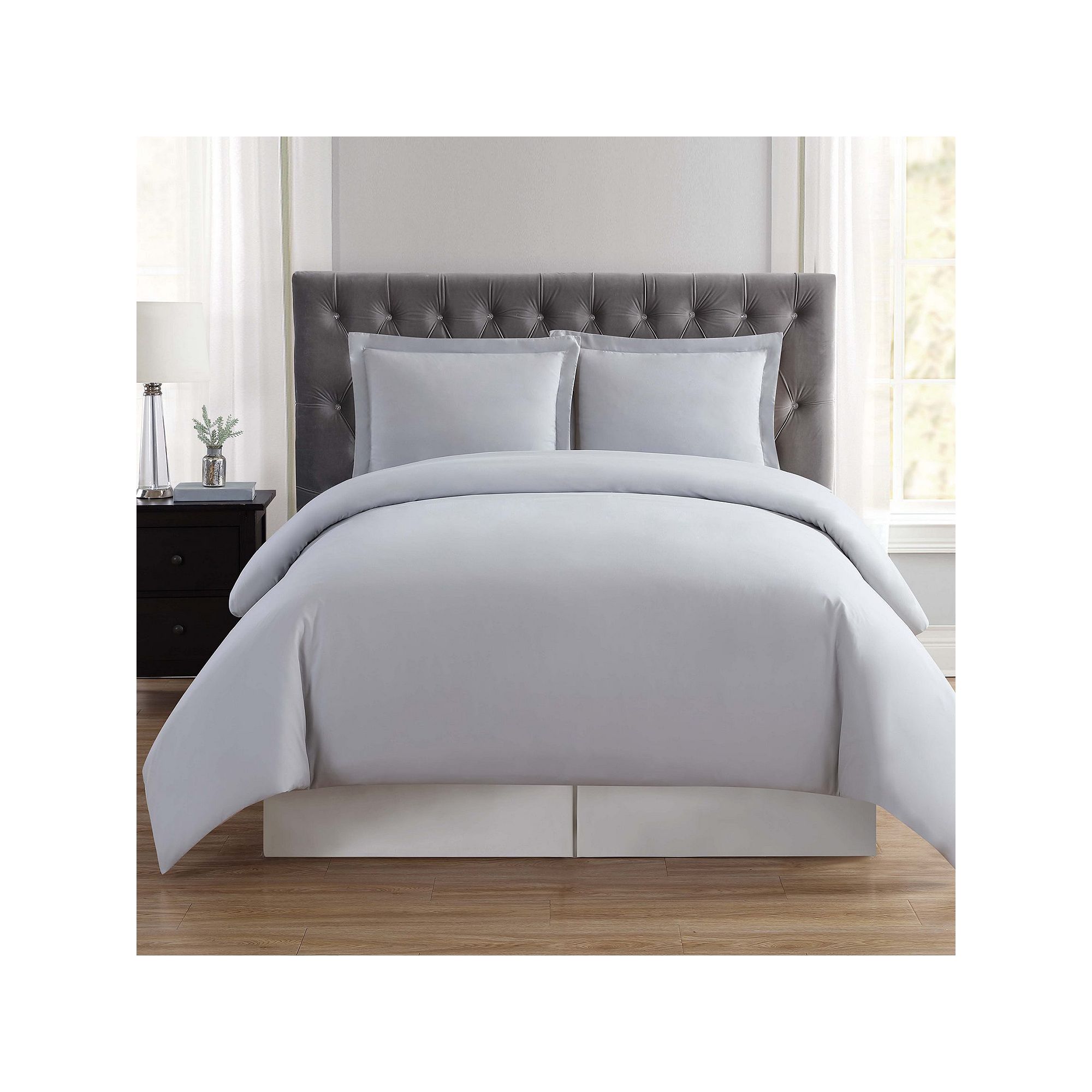 Truly Soft Everyday Duvet Cover Set, Silver