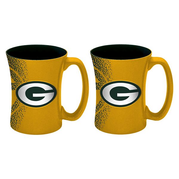 Green Bay Packers Coffee Mug - 18oz Game Time (New Handle), 1