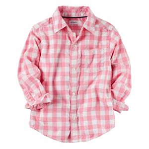 Baby Boy Carter's Checkered Plaid Woven Button-Down Shirt