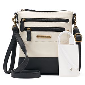 Stone & Co. Plugged In Smartphone Charging Leather Convertible Crossbody Bag