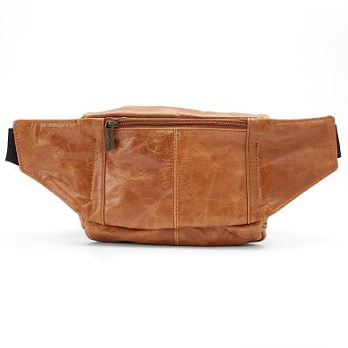 AmeriLeather Easy Traveler Leather Fanny Pack