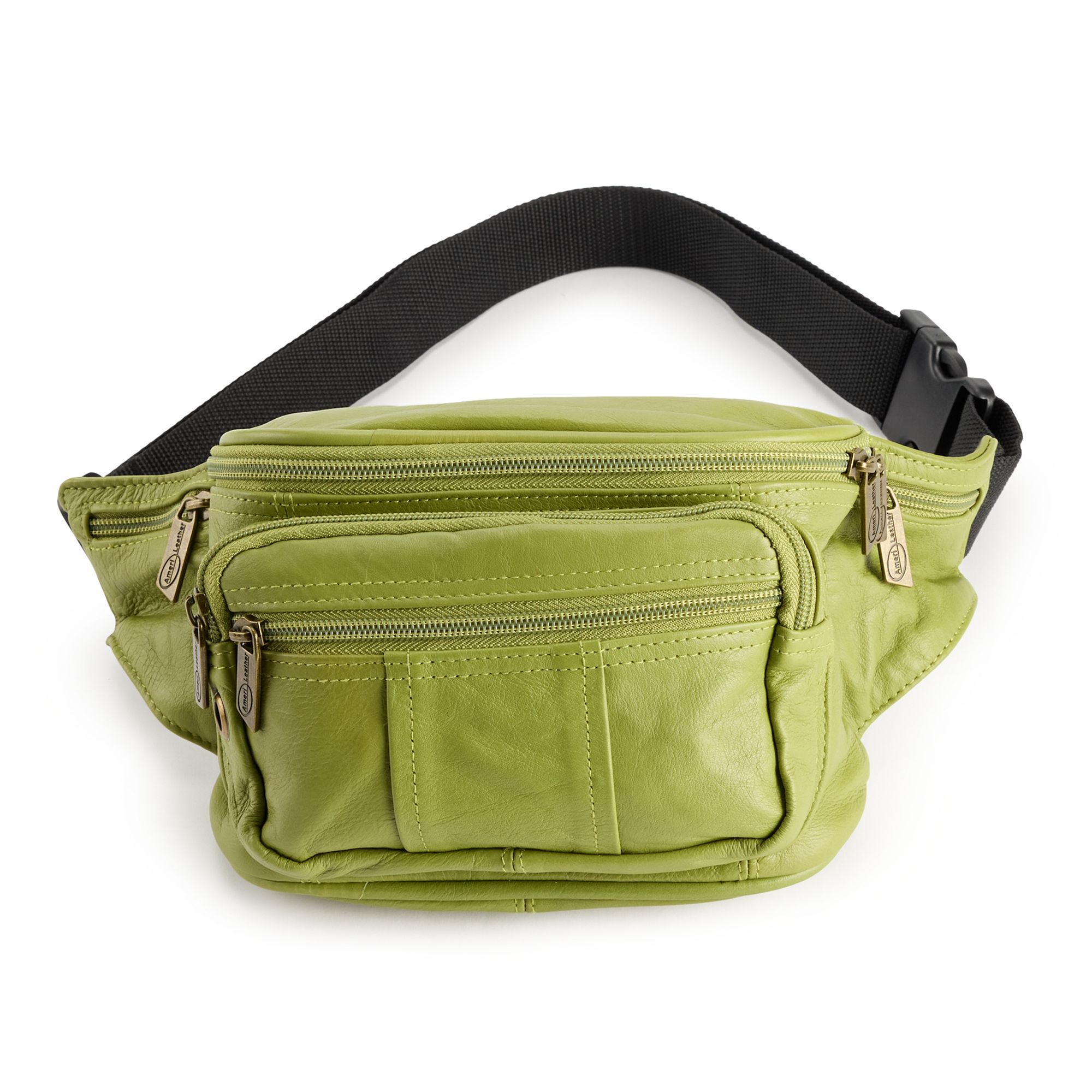 AmeriLeather Easy Traveler Fanny Pack, Moss Green