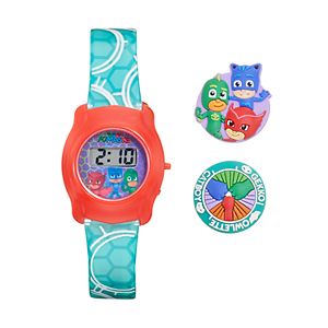PJ Masks Owlette, Gekko & Catboy Kids' Digital Charm Watch
