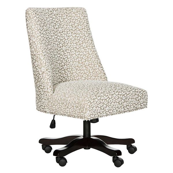 Leopard print swivel outlet chair