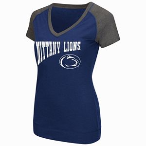 Women's Campus Heritage Penn State Nittany Lions First Base V-Neck Tee