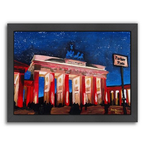 Americanflat Berlin 2 Stars Framed Wall Art