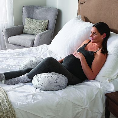 Boppy Side Sleeper Pregnancy Pillow - Gray Falling Leaves