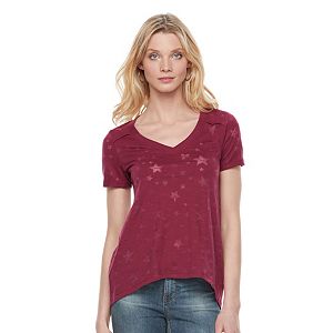 Women's Rock & Republic® Burnout Star Tee