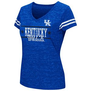 Juniors' Campus Heritage Kentucky Wildcats Double Stag V-Neck Tee