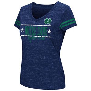 Juniors' Campus Heritage Notre Dame Fighting Irish Double Stag V-Neck Tee