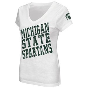 Juniors' Campus Heritage Michigan State Spartans  Shoutout V-Neck Tee