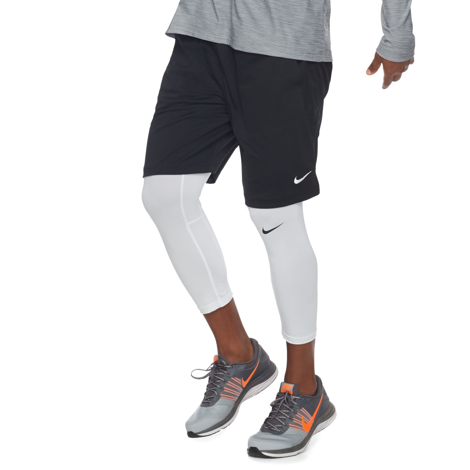 nike grey compression pants