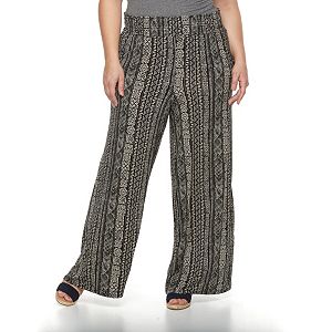 Plus Size French Laundry Printed Palazzo Pants