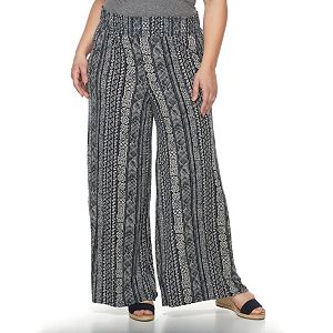 Plus Size French Laundry Printed Palazzo Pants