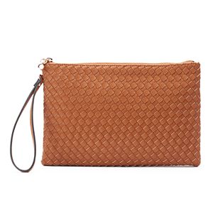 LC Lauren Conrad Daisy Basket Weave Wristlet